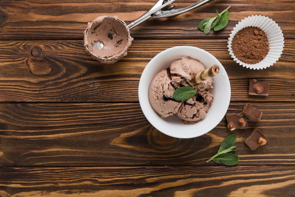 helado fitness chocolate almendras