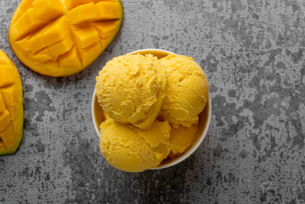 helado fitness mango y coco